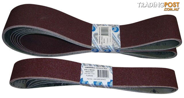 Linishall Linishing Belt 1520x100mm 40G Pack of 5 Garrick Herbert...