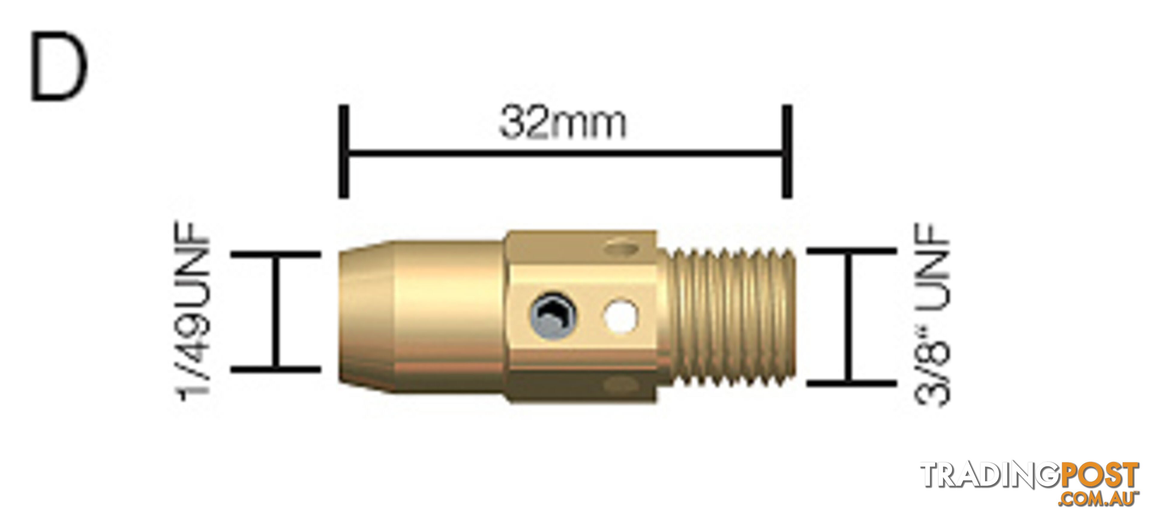 Gas Diffuser Tip Holder Tweco Style 54A Pkt : 2