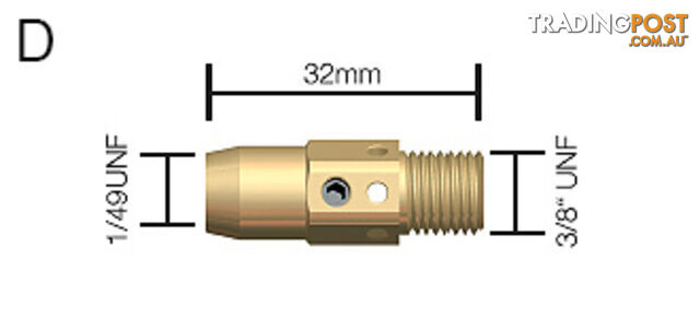 Gas Diffuser Tip Holder Tweco Style 54A Pkt : 2