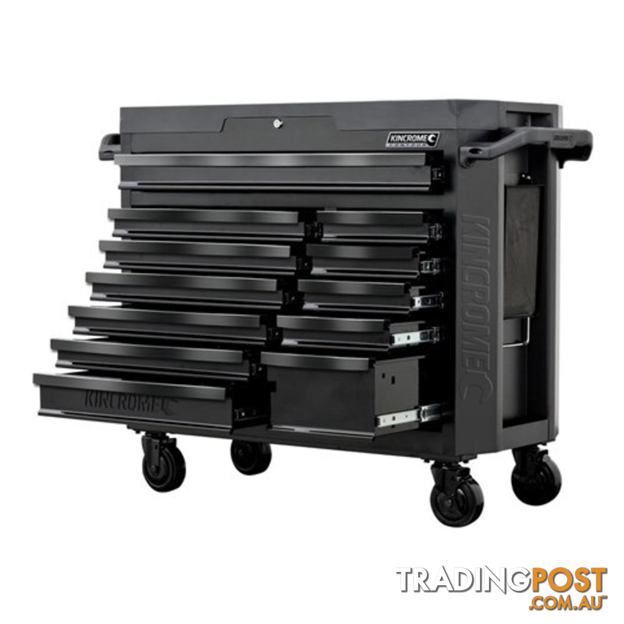 ContourÂ® Wide Tool Trolley 12 Drawer Black Series Kincrome K7542