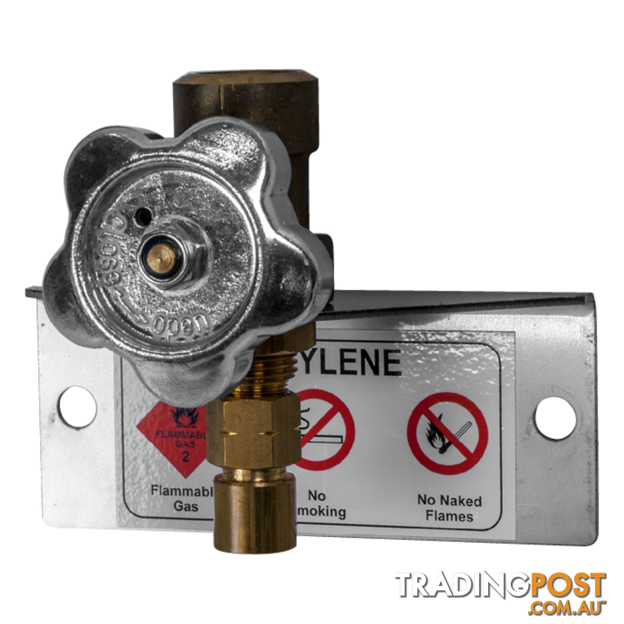 Point Valve Single Acetylene Type 20 1/2" Pipe Solder, 20,000 kPa