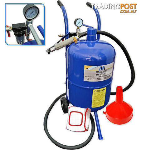 10 Gallon 38 Litres Portable Sand Blasting Kit MTSB10G