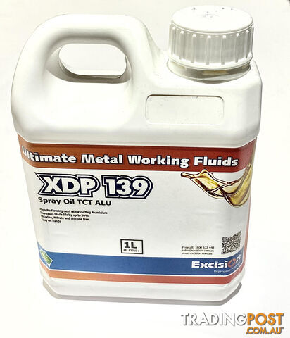 Aluminium Cutting Spray Oil 1 Litres XDP 139 TCT ALU Excision 82360-1