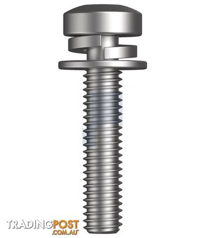 Zinc Plated (RoHS Compliant) Finish SEMS SPR/FLT Metal TRD PAN Torx Mild Steel...
