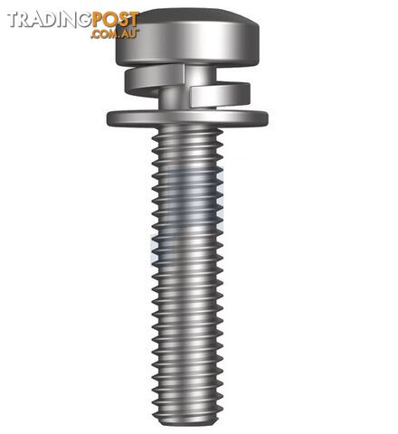 Zinc Plated (RoHS Compliant) Finish SEMS SPR/FLT Metal TRD PAN Torx Mild Steel...