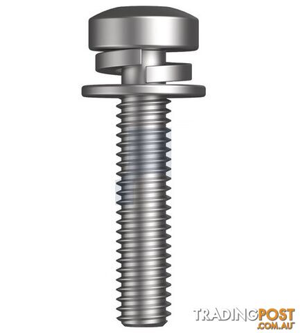 Zinc Plated (RoHS Compliant) Finish SEMS SPR/FLT Metal TRD PAN Torx Mild Steel...