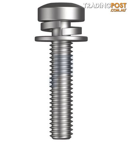 Zinc Plated (RoHS Compliant) Finish SEMS SPR/FLT Metal TRD PAN Torx Mild Steel...