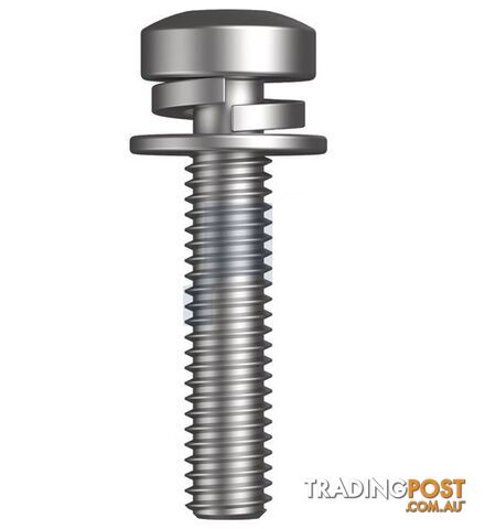 Zinc Plated (RoHS Compliant) Finish SEMS SPR/FLT Metal TRD PAN Torx Mild Steel...