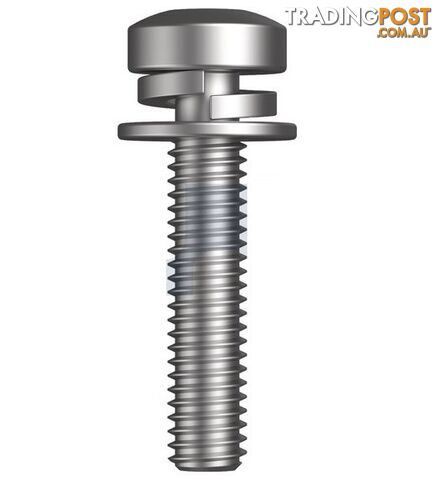 Zinc Plated (RoHS Compliant) Finish SEMS SPR/FLT Metal TRD PAN Torx Mild Steel...
