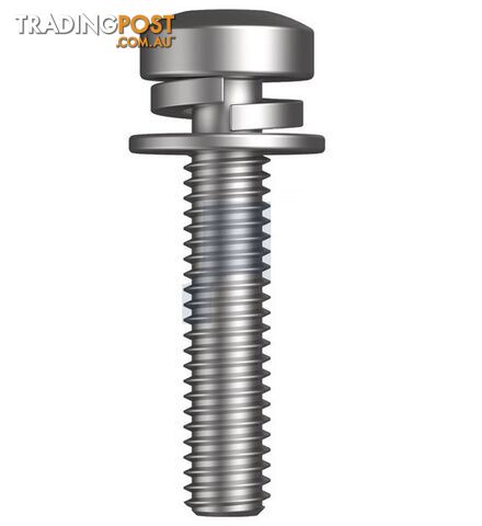 Zinc Plated (RoHS Compliant) Finish SEMS SPR/FLT Metal TRD PAN Torx Mild Steel...