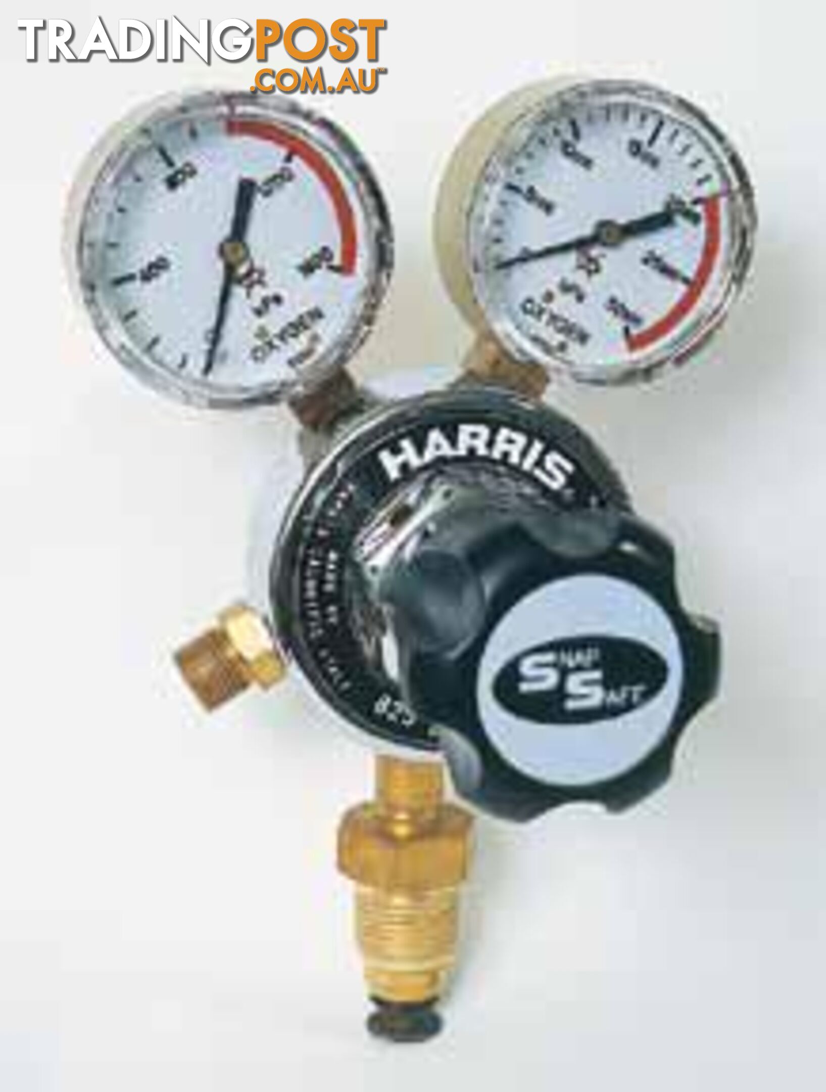 Harris Model 825 Helium T10 reg, Vertical Inlet, 0-1000kpa 825EA1000HE