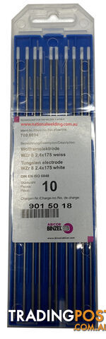2.4mm WZr Tig Tungsten Electrode Binzel 700.0034 Pk:10
