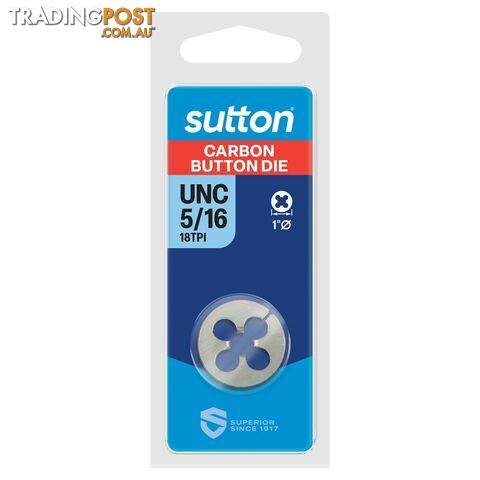 UNC Button Die 5/16-18 TPI Sutton M4120794