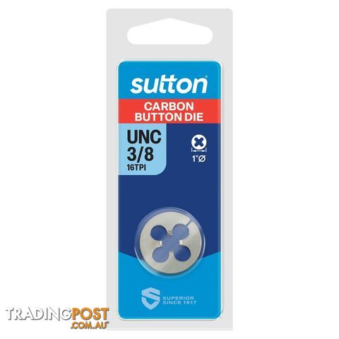 UNC Button Die M412 3/8-16 TPI Sutton M4120953
