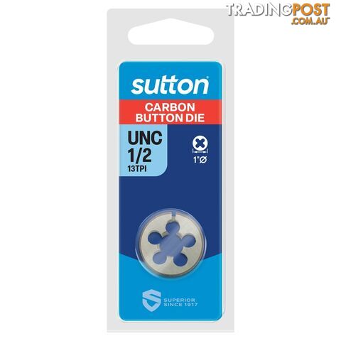 UNC Button Die M412 1/2-13 TPI Sutton M4121270