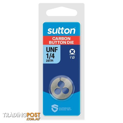 UNF Button Die M415 1/4-28 TPI Sutton M4150635