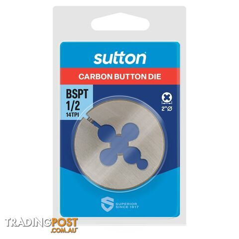 RC (BSPT) Button Die 1/2-14 TPI Sutton M4382096