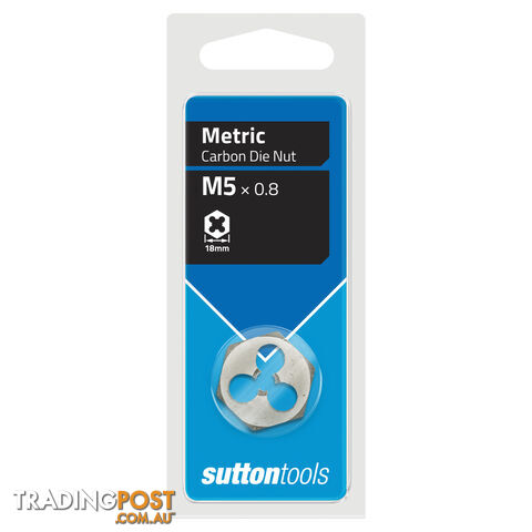 Carbon Die Nut M440 M 5x0.8 TCA Sutton Tools M4400500