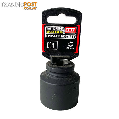 M7 Impact Socket 1/2" DR 6 Point 36MM M7-MA411M36