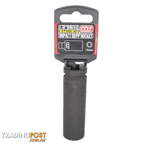 Impact Deep Socket 1/2" DR 6 Point 16MM M7 M7-MA431M16
