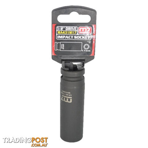 Impact Deep Socket 1/2" DR 6 Point 17MM M7 M7-MA431M17