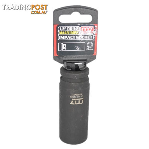 Impact Deep Socket 1/2" DR 6 Point 22MM M7 M7-MA431M22