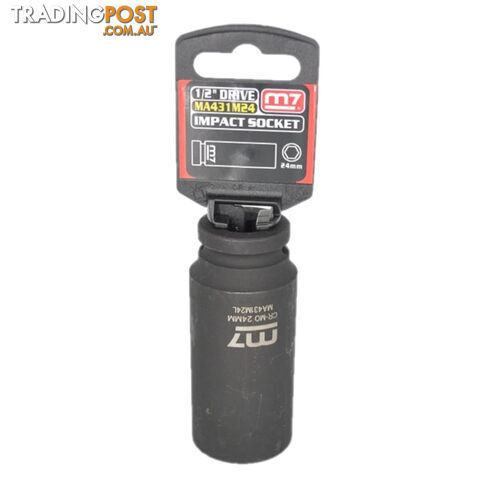 Impact Deep Socket 1/2" DR 6 Point 24MM M7 M7-MA431M24