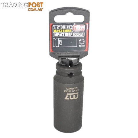 Impact Deep Socket 1/2" DR 6 Point, 25MM M7 M7-MA431M25