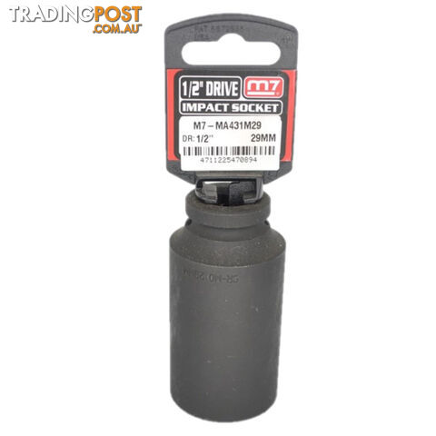 Impact Deep Socket 1/2" DR 6 Point, 29MM M7 M7-MA431M29