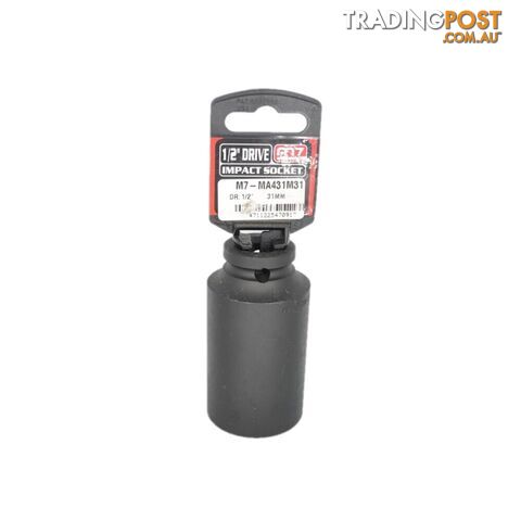 Impact Deep Socket 1/2" DR 6 Point 31MM M7 M7-MA431M31