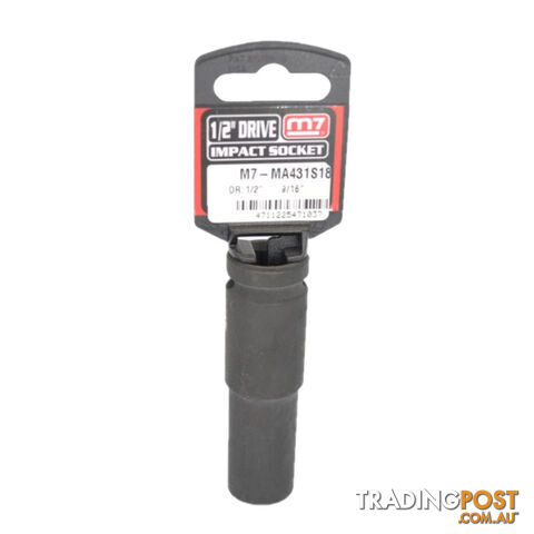 Impact Deep Socket 1/2" DR 6 Point , 9/16 M7 M7-MA431S18