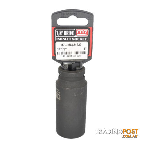 Impact Deep Socket 1/2" DR 6 Point1 M7 M7-MA431S32