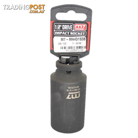 Impact Deep Socket 1/2" DR 6 Point1-3/16 M7 M7-MA431S38