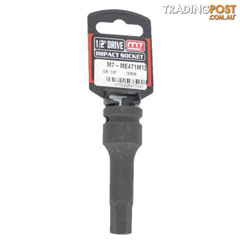 Impact In Hex Socket 1/2" DR, 12mm M7 M7-ME471M12