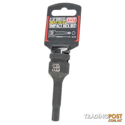 Impact In Hex Socket 1/2" DR, 5/16 M7 M7-ME471S10
