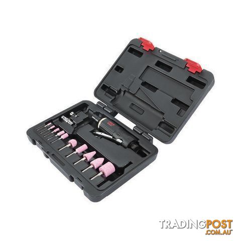 Die Grinder Kit, 15 Pce, 20000rpm, 190mm Long, 1/8" & 1/4" Collet M7 M7-QA0115B