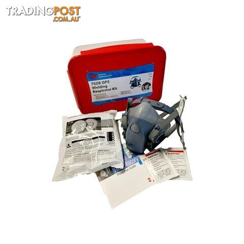 3M Half Face Welder's Reusable Respirator Starter Kit 7500 Series GP2 M7528