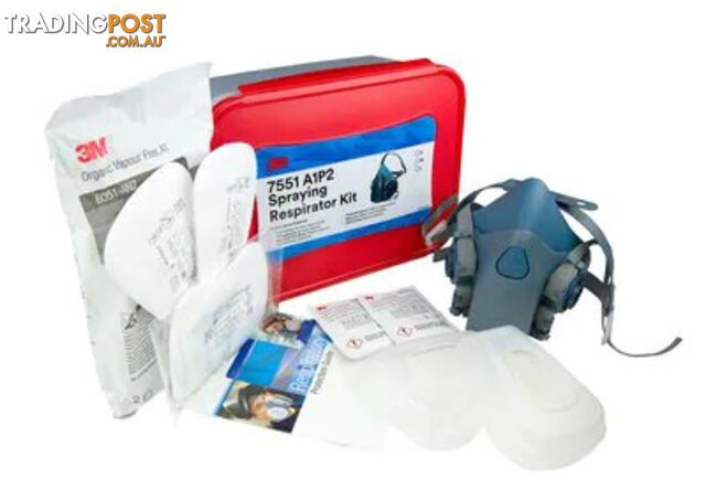 Kit respirator spraying medium 7551 A1P2