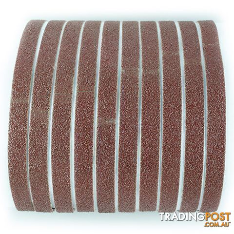 Abrasive Cloth Belt 10mm X 330mm #80 Pack Of 10 M7 M7A-QB91108