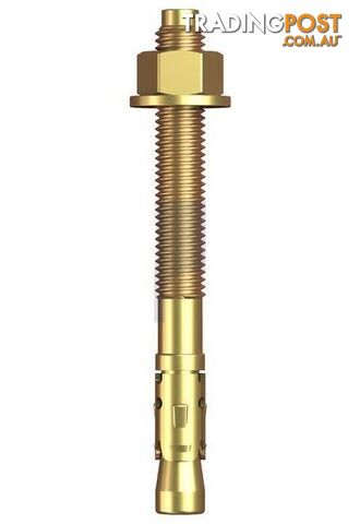 Zinc Yellow Passivate Finish Clawbolt (Wedge Anchor) Class 4.6 Metric Hobson
