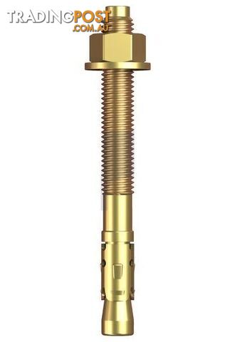 Zinc Yellow Passivate Finish Clawbolt (Wedge Anchor) Class 4.6 Metric Hobson