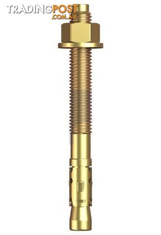Zinc Yellow Passivate Finish Clawbolt (Wedge Anchor) Class 4.6 Metric Hobson
