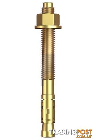 Zinc Yellow Passivate Finish Clawbolt (Wedge Anchor) Class 4.6 Metric Hobson