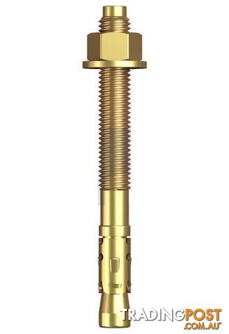 Zinc Yellow Passivate Finish Clawbolt (Wedge Anchor) Class 5.8 Metric Hobson