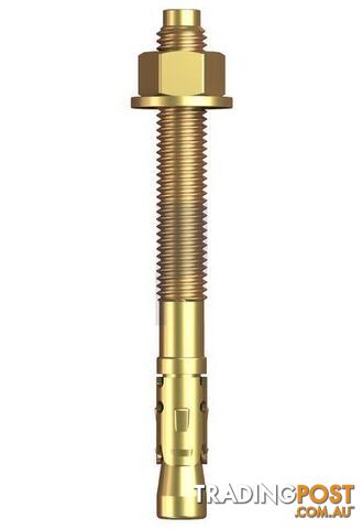 Zinc Yellow Passivate Finish Clawbolt (Wedge Anchor) Class 5.8 Metric Hobson