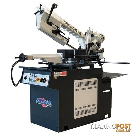 Bandsaw 260mm X 415V 3Phase Swivel Head Macc MB-335MS-3