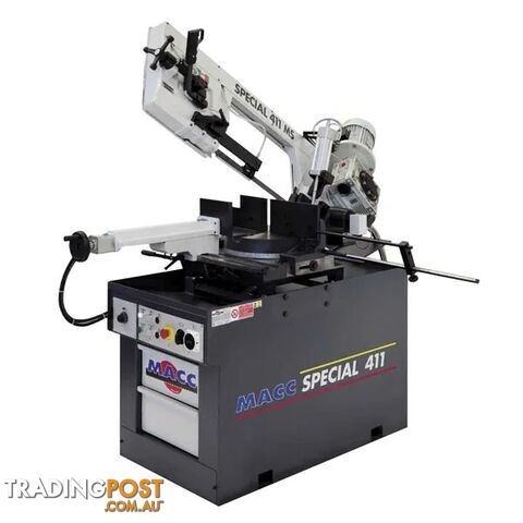 Bandsaw 300mm X 415V 3Phase Swivel Head Dual Macc MB-411MS-3