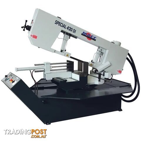Bandsaw 400mm X 22-73mpm X 415V 3Phase Swivel Head Macc MB-420DI-3