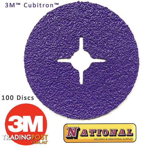 Fibre Disc Pack OF 100 982CXPro 125mm 36+ Reengineered 3M Cubitron 60440365785-100