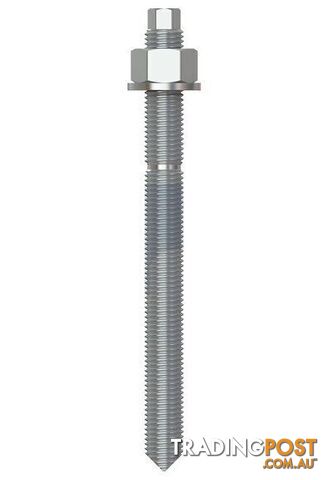 Hot Dip Galvanised Finish Stud Chemical Anchor Kit (External Hex) Chisel Point...